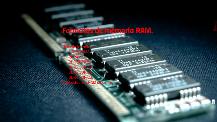 Formatos de la Memoria RAM by Miguel Garcia on Prezi