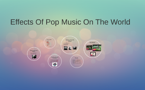How Pop Music Effected The World by sarah fatima