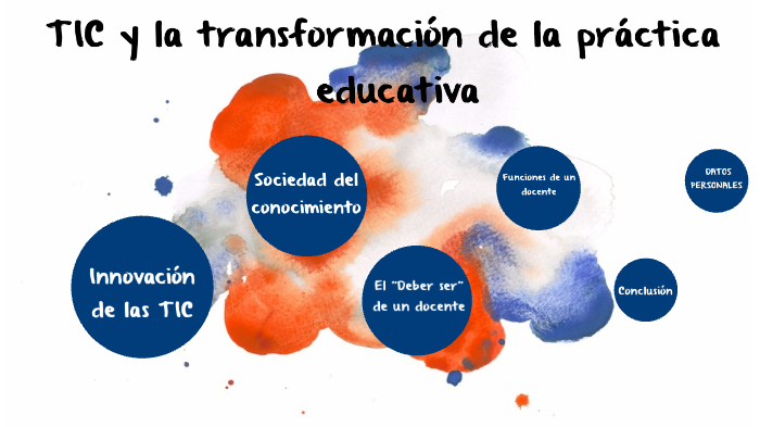 TIC y la transformación de la práctica educativa by Grupo 3 on Prezi