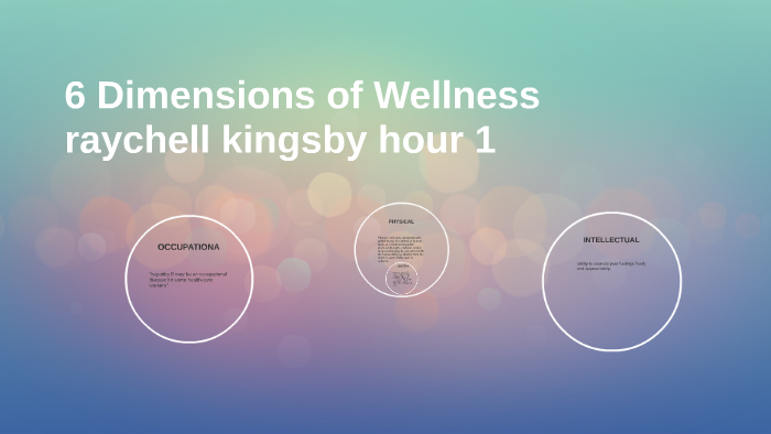 6 Dimensions of Wellness by raychell kingsby on Prezi