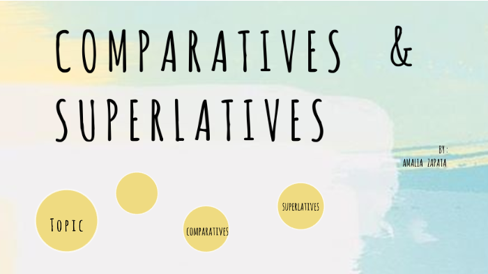 Comparatives and superlatives by AMALIA ZAPATA MESA on Prezi