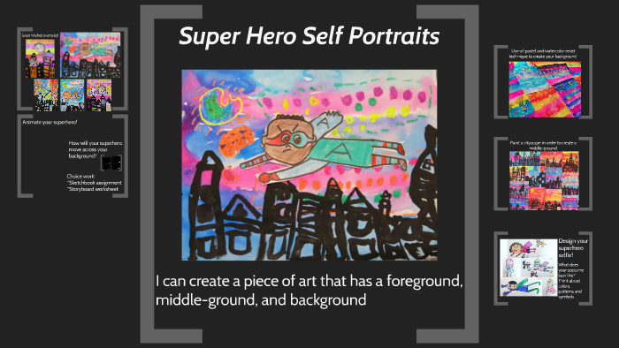 Super Hero Self Portraits by mackenzie easton