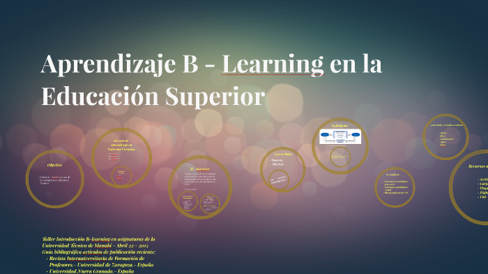 Aprendizaje B - Learning En La Educación Superior By Carlos Pinargote