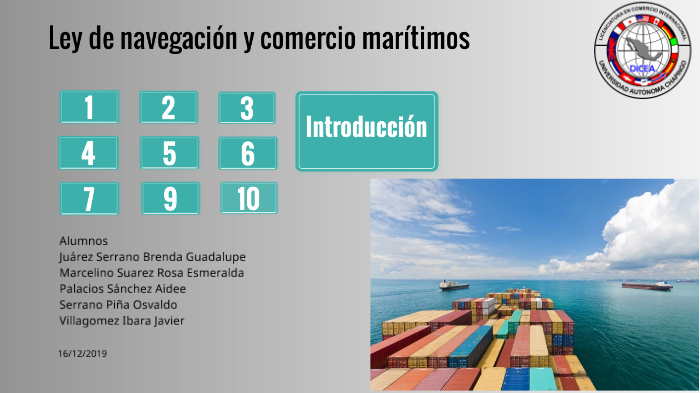 Ley de navegación y comercio marítimos by Brenda Juarez on Prezi