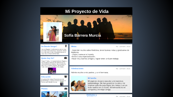 Mi Proyecto de Vida by Sofia Barrera on Prezi