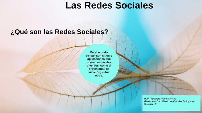 Las Redes Sociales by Rubi Alexandra Gomez Flores on Prezi