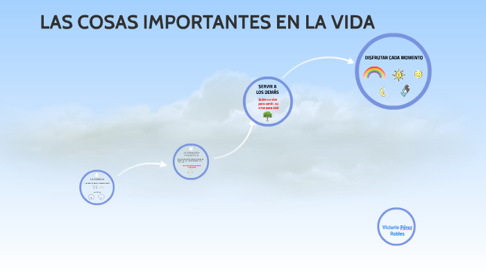 LAS COSAS IMPORTANTES EN LA VIDA by Victoria Perez