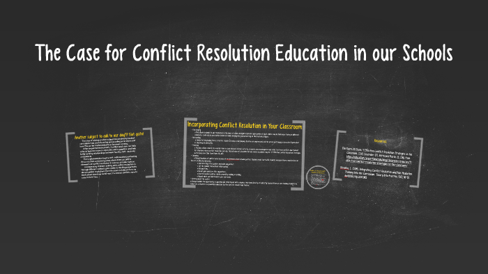The Case for Conflict Resolution Education in our Schools by tim ...