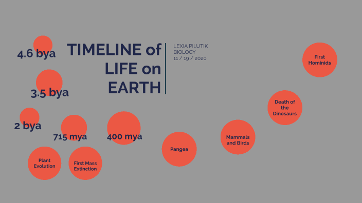 Timeline of Life on Earth by Lexia Pilutik on Prezi