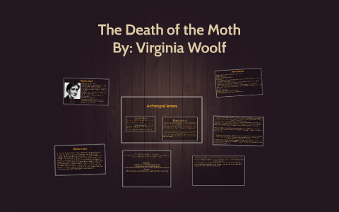 The death of the moth analysis
