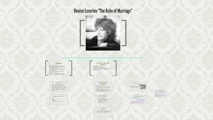 Denise Levertov The Ache Of Marriage By Nicole Bacigalupo Denise Levertov The Ache Of Marriage By Nicole Bacigalupo