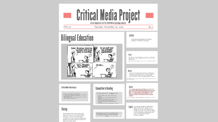 Critical Media Project: Bilingual Education by Terumi Beppu