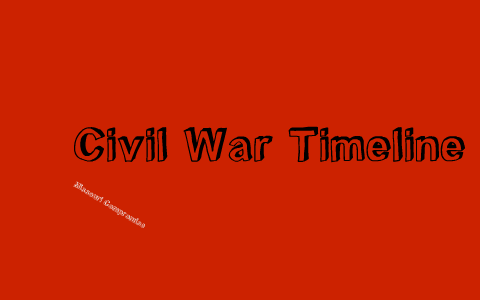 Civil War Timeline by Lily Barek on Prezi