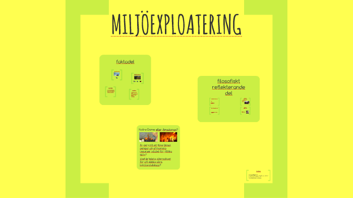 Miljöexploatering by Lydia Lidman on Prezi Next