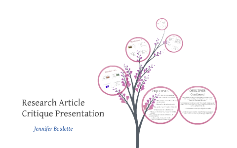 Research article critique presentation