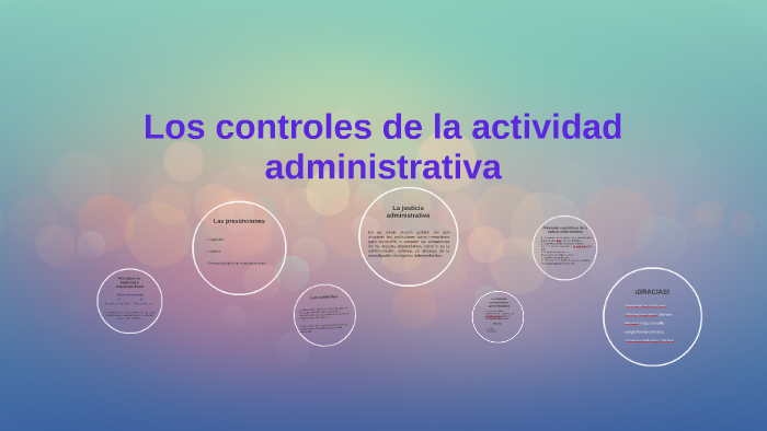 Los controles de la actividad administrativa by tatiana hernandez on Prezi