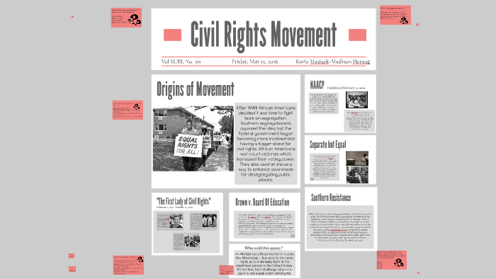 Civil Rights Movement by kayla Masisak on Prezi