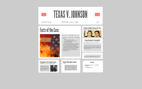 texas v johnson argumentative essay