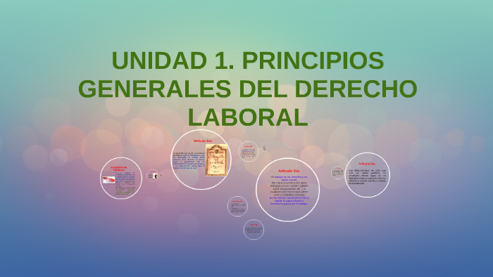 Unidad 1 Principios Generales Del Derecho Laboral By Mayra Alejandra