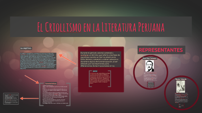 EL CRIOLLISMO DE LA LITERATURA PERUANA by Valery Salvatierra on Prezi