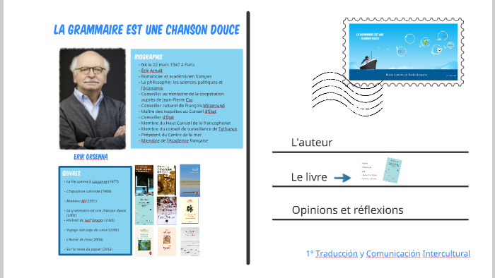 LA GRAMMAIRE EST UNE CHANSON DOUCE by Mary LM on Prezi