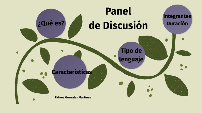 Mapa Conceptual De Panel De Discusión prezi.com