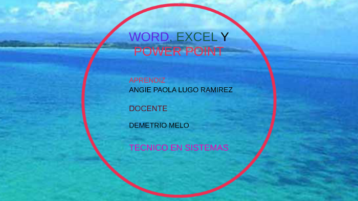 WORD, EXCEL Y POWER POINT by angie lugo on Prezi