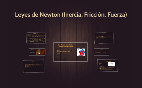 Leyes de Newton (Inercia, Fricción, Fuerza) by Cesar Reyes on Prezi