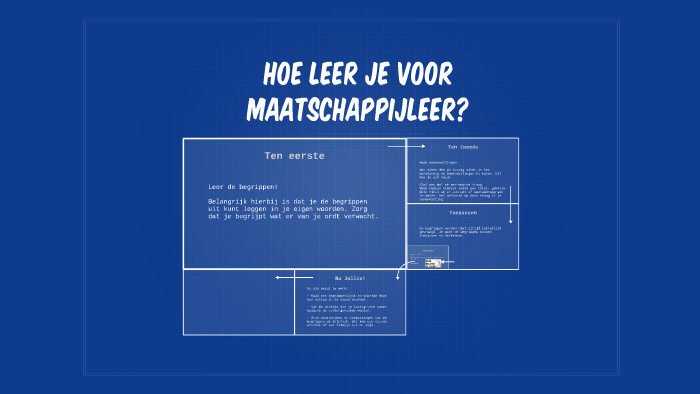 Hoe Leer Je Voor Maatschappijleer