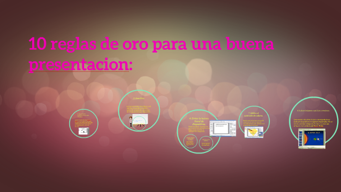 10 reglas de oro para una buena presentacion: by Liliana Elizabeth ...