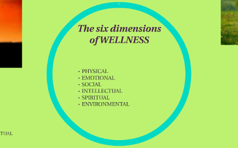 The six dimensions of WELLNESS by Cindy Cook on Prezi