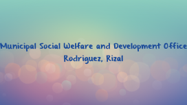 Copy of Municipal Social Welfare and Development Office