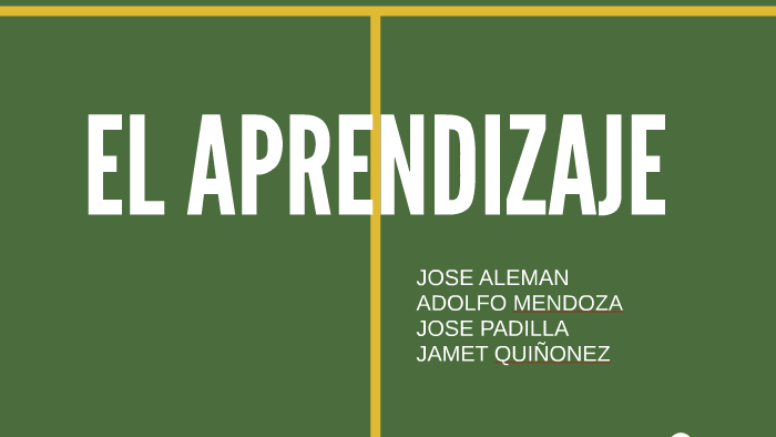 EL APRENDIZAJE by on Prezi