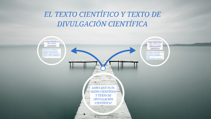 EL TEXTO CIENTÍFICO Y TEXTO DE DIVULGACIÓN CIENTÍFICA by Hugo Cortes on
