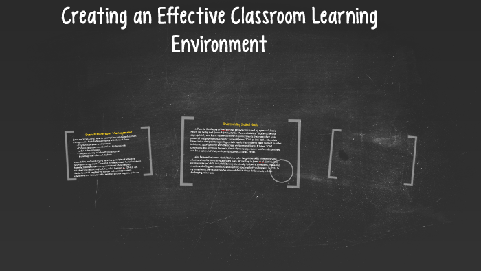 Creating an Effective Classroom Learning Environment by Chanel Jones on ...