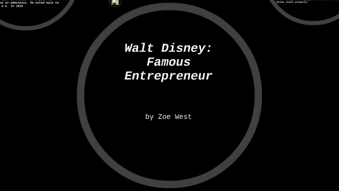 walt disney entrepreneur biography