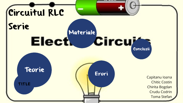 Circuitul RLC by Toma Stefan on Prezi