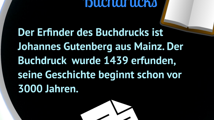 Die Geschichte Des Drucks By Lea Schwager On Prezi