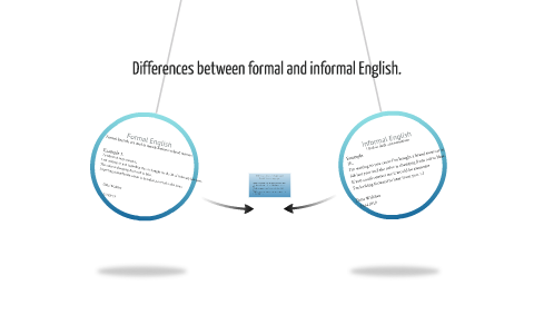 Differences between formal and informal English. by Ditte Jepsen on Prezi