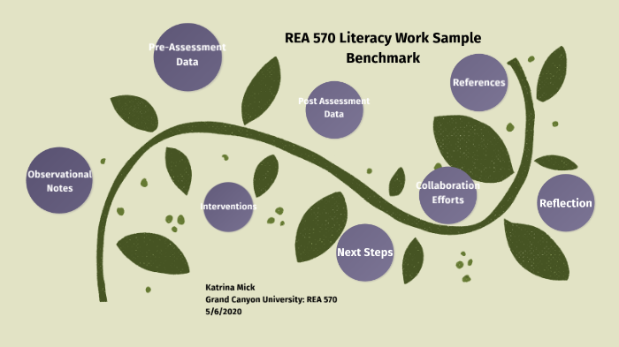 REA 570 Literacy Work Sample Benchmark by Katrina Mick on Prezi