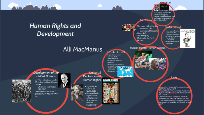 Human Rigths And Development Human Rights and Development by Allison MacManus on Prezi