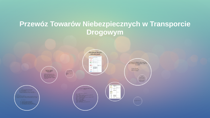 Przewóz Towarów Niebezpiecznych W Transporcie Drogowym By Radosław ...