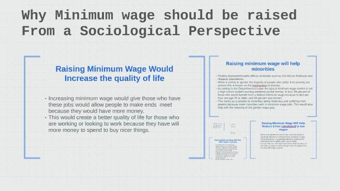 thesis statement on why minimum wage should be raised