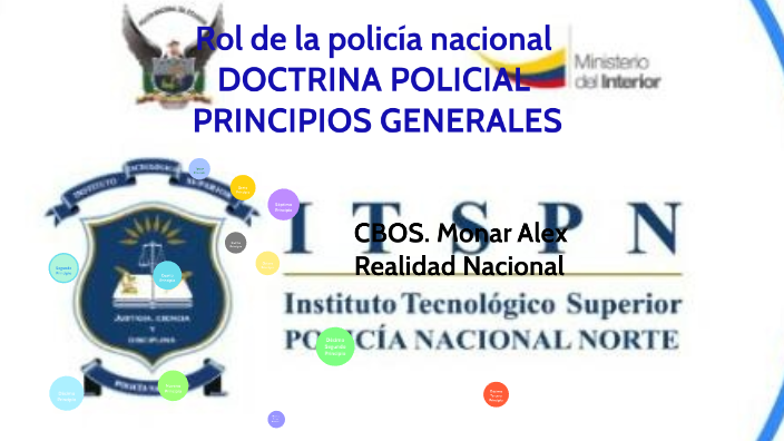 Rol De La Policía Nacional DOCTRINA POLICIAL PRINCIPIOS GENERALES By ...