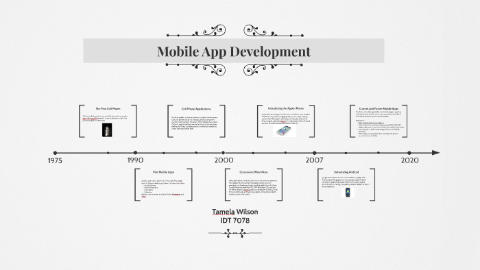 The History and Success of Mobile App Development by Tamela Wilson on Prezi