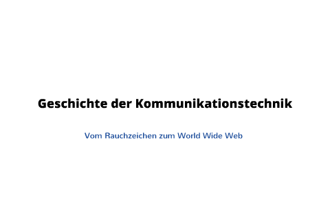 Geschichte der Kommunikationstechnik (neu) by Lilly Krahner