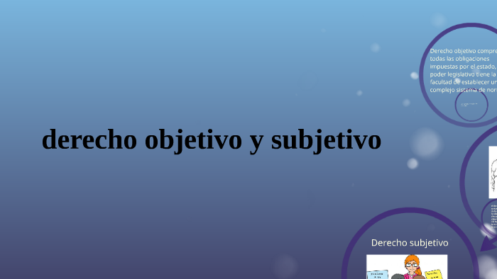 derecho objetivo y subjetivo by luis murrieta herrera on Prezi