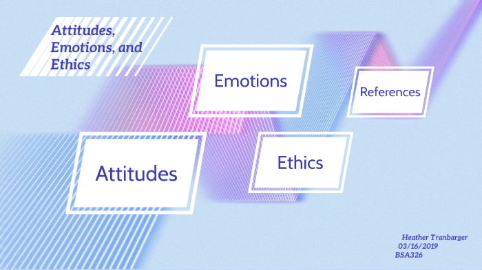 Attitudes, Emotions, And Ethics By Heather Tranbarger On Prezi