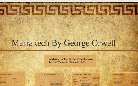 george orwell essay marrakech