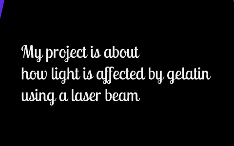 how to measure the speed of light in gelatin